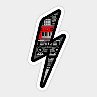 Electro Music Sticker